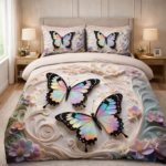 Dreamy Butterfly 7D Digital Printed Bedsheet (Buy 1 Get 1 Free) - Image 2