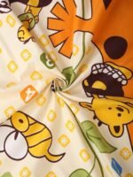 Kids cartoon Animal Printed 210 TC Cotton Queen size Bedsheet with 2 Pillow covers |by Supreme Home Collective - Image 2