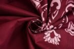 Maroon Mandala Printed Cotton Elastic Fitted Bedsheets with Pillow case |by Supreme Home Collective - Image 2