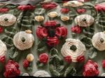 Designer 7D King size Green Floral Elastic Fitted 360 Degree Bedsheet with 2 Pillow covers |by Supreme Home Collective - Image 2