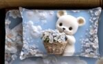 7D Digital Printed Cute Teddybear Bedsheet (Buy 1 Get 1 Free ) - Image 2
