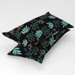 Premium Green Leaf Cotton Elastic Fitted King size Bedsheets with Pillow cover |by Supreme Home Collective - Image 2