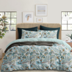 White Paisley Designer Printed |210 Tc Cotton Queen size Bedsheet set(Buy 1 Get 1 Free)