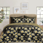 Sunflowers Petals Designer |210Tc Cotton Queen size Bedsheet set (Buy 1 Get 1 Free)