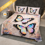 Dreamy Butterfly 7D Digital Printed Bedsheet (Buy 1 Get 1 Free)