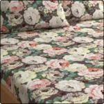 Premium Elastic Fitted Brown floral Cotton king size Bedsheet with Pillow cover |by Supreme Home Collective - Image 2