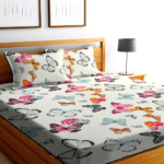 Cute Butterfly 360 Degree Elastic Fitted King size Bedsheets with Pillow covers |by Supreme Home Collective