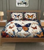 7D Quilted Look Butterfly Bedsheet Buy 1 Get 1 Free |by Supreme Home collective